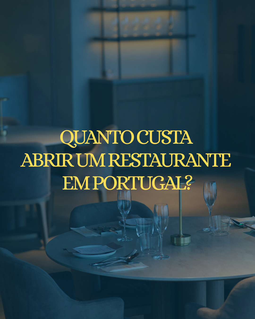 Quanto custa abrir um restaurante em Portugal?